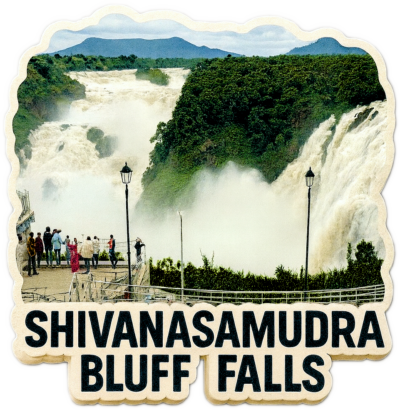 Shivanasamudra fridge magnet