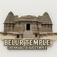 Belur chennakesava temple Fridge Magnet