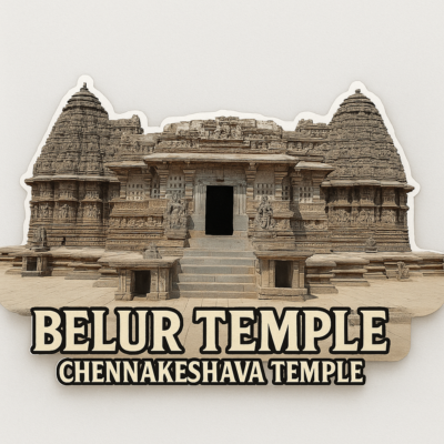 Belur chennakesava temple Fridge Magnet