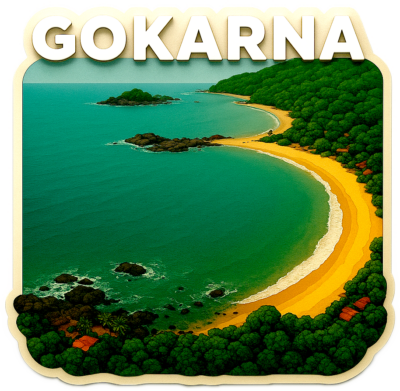 Gokarna fridge magnet