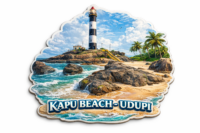 Kapu beach Udupi fridge magnet