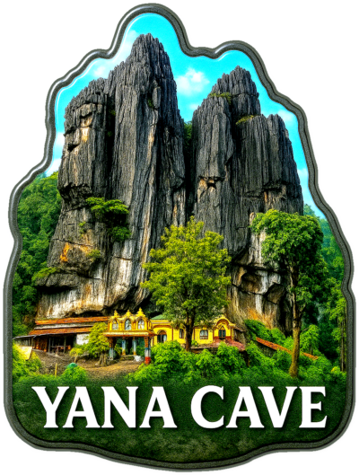 Yana cave Fridge Magnet double layer wood