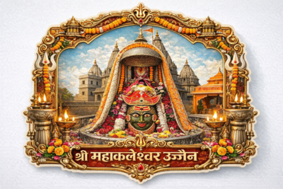Sri Mahakaleswaran temple fridge magnet