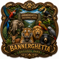 Bannerghetta fridge magnet