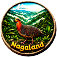 Nagaland Fridge magnet-wood