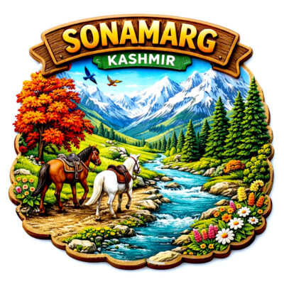 Kashmir Fridge magnet- Sonmarg