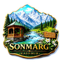 Kashmir Fridge magnet- Sonmarg