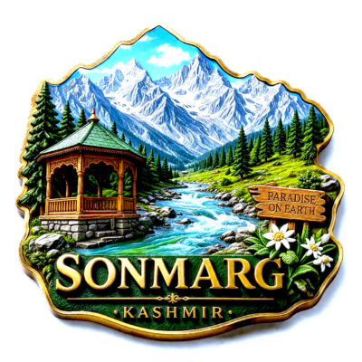 Kashmir Fridge magnet- Sonmarg
