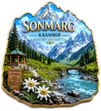 Kashmir Fridge magnet- Sonmarg
