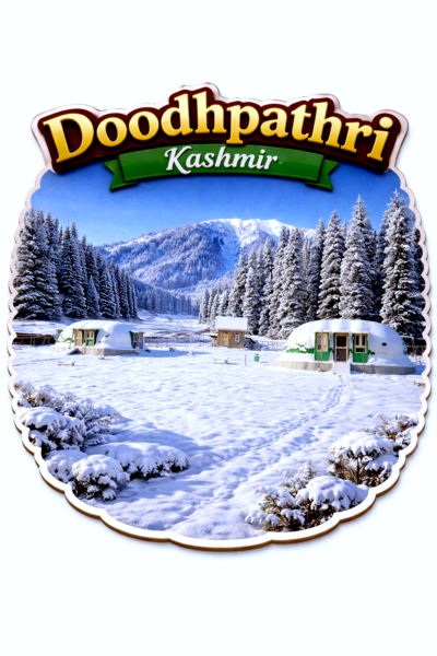 Kashmir Fridge magnet- Doodhpathri