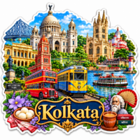 Kolkata fridge magnet