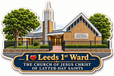 Leeds Lds Chapel fridge magnet